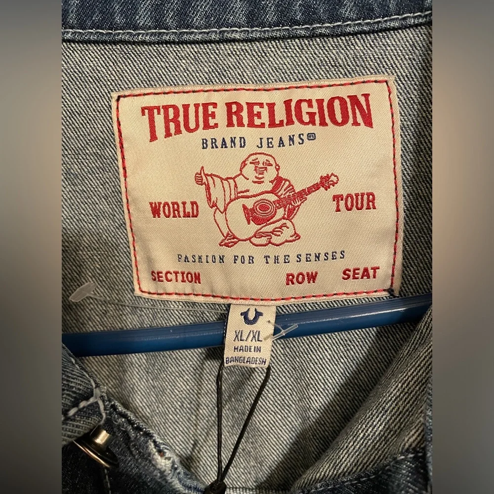 True Religion Denim Trucker Jacket. New with Tags. Men’s XL